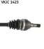 OPEL Полуось лів. L=606mm 30/25 зуб. VECTRA C (Z02) 1.9 CDTI (F69) 05-08, SIGNUM (Z03) 1.9 CDTI 04-08 SKF VKJC1423