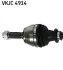 PEUGEOT Полуось прав. L=873mm 21/22 зуб. 306 Break 1.4 97-02 SKF VKJC4914 (фото 2)