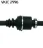 RENAULT Полуось правая L=978mm Espace III 2.2 96- SKF VKJC2996