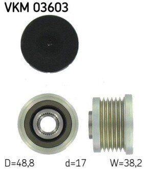 RENAULT Шкив генератора Trafic 1.9/2.5 dci 01- skf VKM03603
