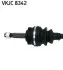 OPEL Полуось левая Combo 01-, Corsa C 00- (c ABS) SKF VKJC8342