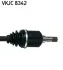 OPEL Полуось левая Combo 01-, Corsa C 00- (c ABS) SKF VKJC8342