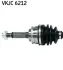 SUZUKI Полуось правая Swift 1,3 -01 SKF VKJC6212