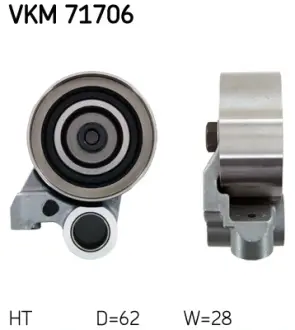 TOYOTA Натяжной ролик Land Cruiser 3.0TD -02 SKF VKM71706 Тойота Хайлюкс