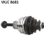VW Полуось AUDI A4/A5 07- SKF VKJC 8681