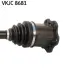VW Полуось AUDI A4/A5 07- SKF VKJC 8681