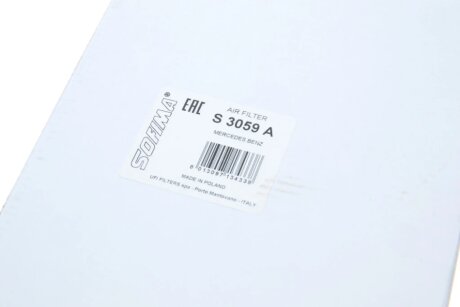 Фільтр повітряний MB ""3,0-4,3 ""87-13 sofima S3059A
