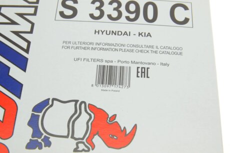 Фільтр салона sofima S3390C