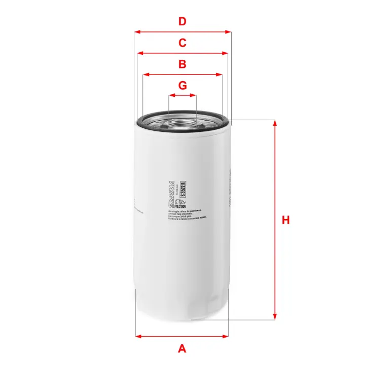 Фільтр паливний sofima S 3572 R