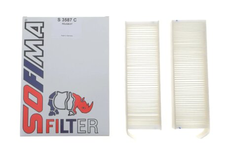 Фільтр салону CITROEN/OPEL/PEUGEOT C4/Corsa/208 ""1,2-1,5-1,6 ""19>> sofima S3587C