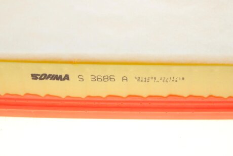 Фільтр повітряний VOLVO ""3,2 ""07>> sofima S3686A