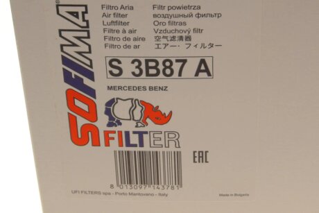 Фільтр повітряний sofima S3B87A