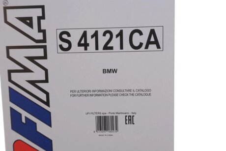 Фільтр салону BMW ""2,0-2,5 ""01-06 sofima S4121CA