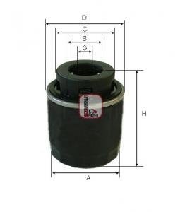 Фiльтр масляний sofima S3494R