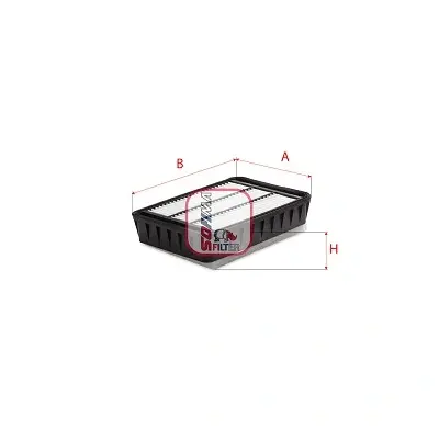 Фільтр повітряний MITSUBISHI ""2,0-2,4 ""07-12 Sofima ""S3539A" (фото 1)