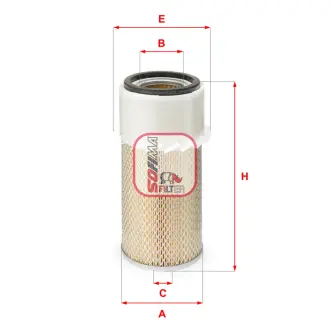 Фільтр повітряний MITSUBISHI ""2,3-2,5 ""86-04 sofima ""S2950A"