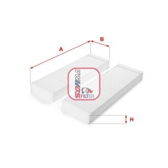 Фільтр салона sofima S 3226 C на Ауди А6 с6