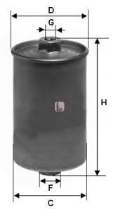 Паливний (топливный) фільтр sofima S1507B
