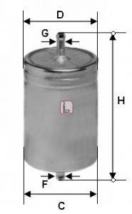 Паливний (топливный) фільтр sofima S1611B
