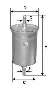Паливний (топливный) фільтр sofima S1722B
