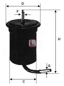 Паливний (топливный) фільтр sofima S1761B