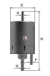 Паливний (топливный) фільтр sofima S 1831 B