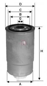 Паливний (топливный) фільтр sofima S4394NR