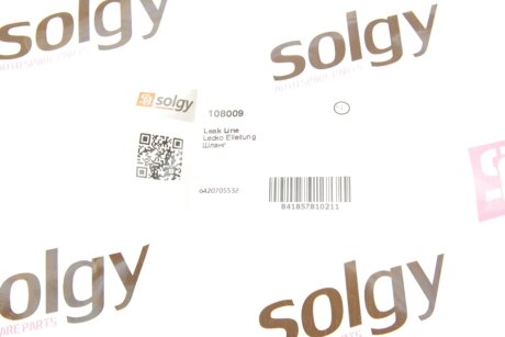 Шланг обратки solgy 108009