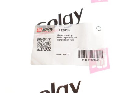 Патрубок печки solgy 112013