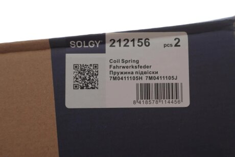 Пружина підвіски solgy 212156