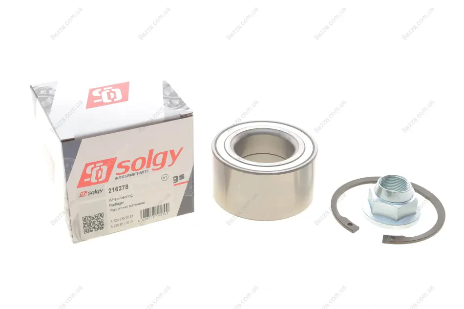 Підшипник маточини (ремкомплект) solgy 216278