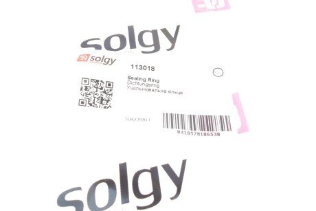 Кільце ущільнювальне solgy 113018