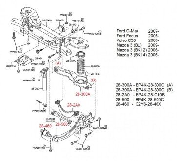 Комплект сайлентблоков solgy 201254