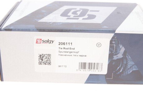 Накінечник кермової тяги solgy 206111