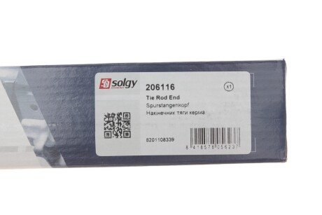 Накінечник кермової тяги solgy 206116