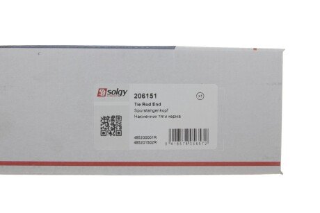 Накінечник кермової тяги solgy 206151