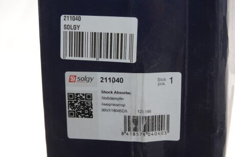 Передний амортизатор (стойка) solgy 211040