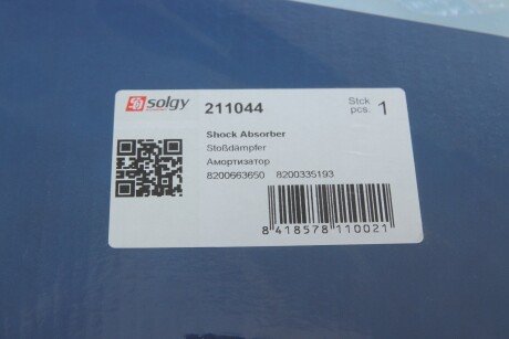 Передній амортизатор (стойка) solgy 211044