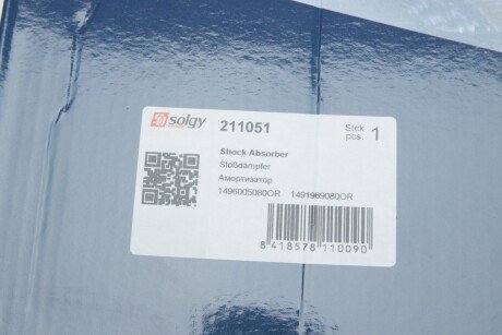 Передний амортизатор (стойка) solgy 211051