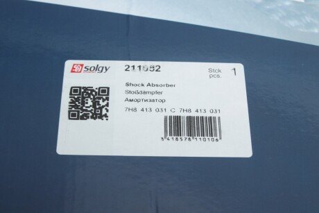 Передний амортизатор (стойка) solgy 211052
