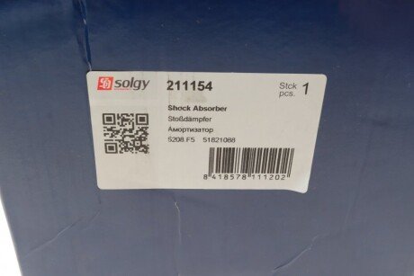 Передний амортизатор (стойка) solgy 211154