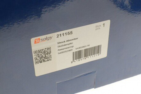 Передний амортизатор (стойка) solgy 211155