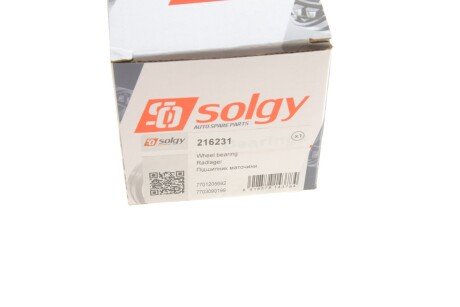 Підшипник маточини (ремкомплект) solgy 216231