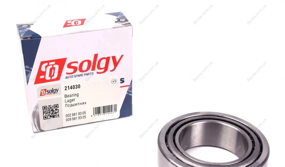 Подшипник (55x90x27) solgy 214030