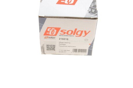 Подшипник ступицы solgy 216016