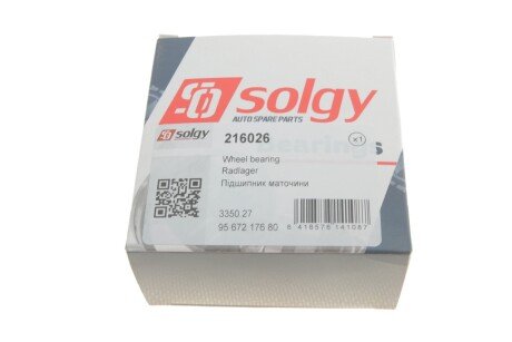 Подшипник ступицы solgy 216026