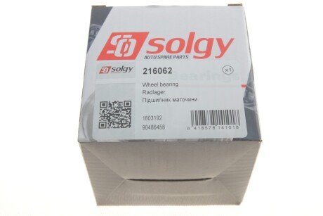 Подшипник ступицы solgy 216062
