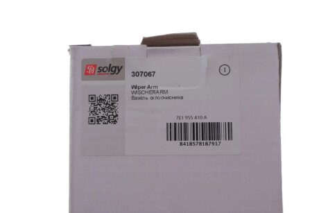 Поводок-рычаг дворника (стеклоочистителя) solgy 307067