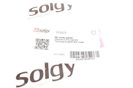 Прокладка масляного радіатора (комплект) solgy 113017