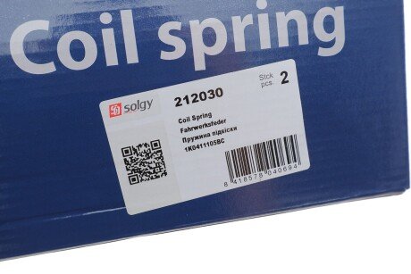 Пружина передня solgy 212030